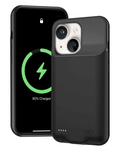 Slim Protective Charging Case for iPhone 14 Plus — 7,000mAh, Black