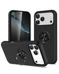 Dual Layer Case with Magnetic Ring for iPhone 17 Pro Max / 18 Pro Max — Black