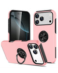 Dual Layer Case with Magnetic Ring for iPhone 17 Pro Max / 18 Pro Max — Pink