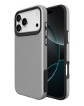 Shock Absorption Protective Dual Layer Case for iPhone 17 Pro Max / 18 Pro Max — Silver
