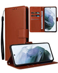 Leather Wallet Case with Card Slot for iPhone 17 Pro Max / 18 Pro Max — Brown