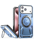 Full-Body Rugged Shockproof Case with Ring Holder for iPhone 17 Pro Max / 18 Pro Max — Glacier