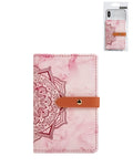 Datura Flower Leather Phone Card Slot — Pink