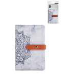 Datura Flower Leather Phone Card Slot — Purple