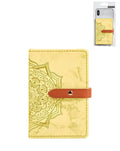 Datura Flower Leather Phone Card Slot — Yellow