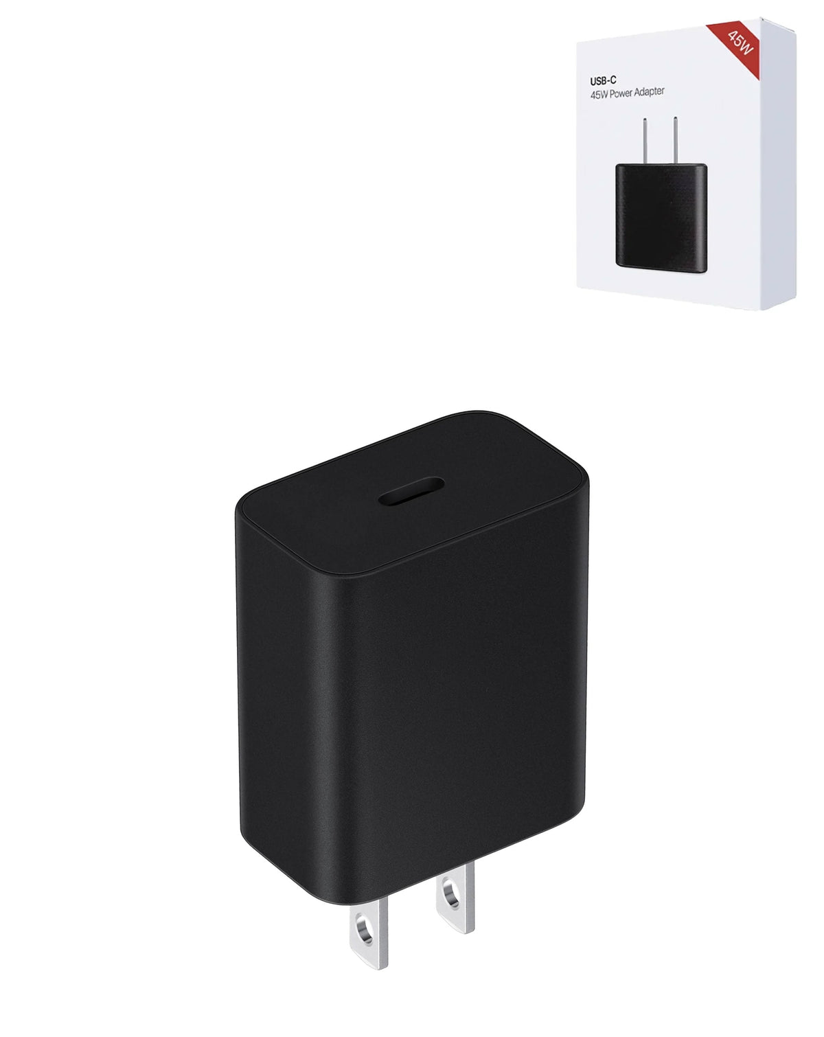 Fast USB-C Wall Adapter — 45W, Black
