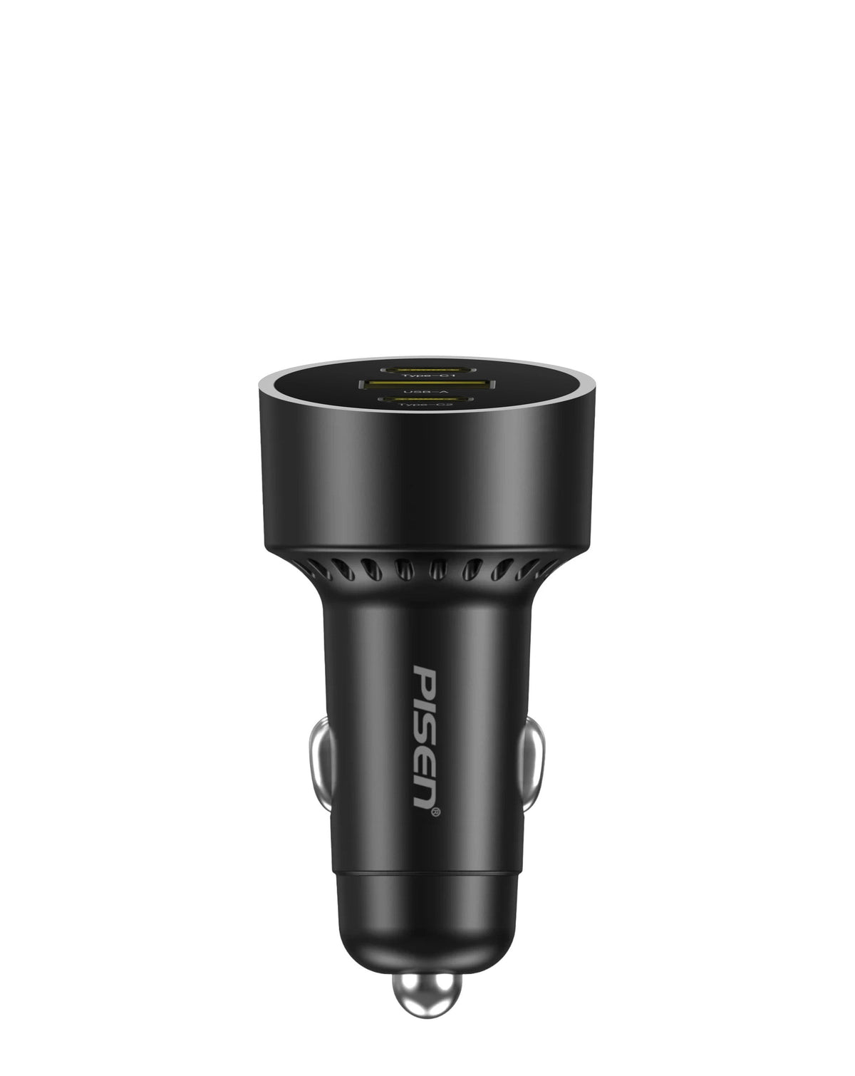 PISEN Quick 60W Car Charger — 2 USB-C + USB-A
