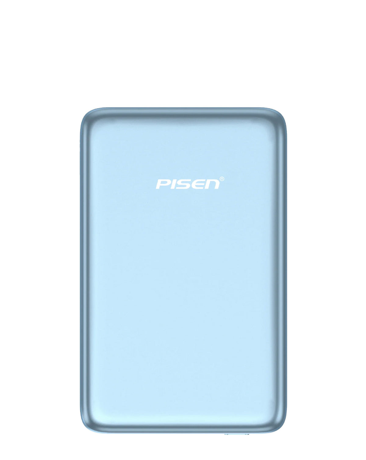 PISEN SleekVolt Wireless Power Bank — 5,000mAh, 20W, Blue