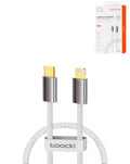 Toocki Compact Zinc Alloy USB-C to Lightning Fast Charging Cable — 27W, 3 ft