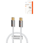 Toocki Compact Zinc Alloy USB-C to USB-C Fast Charging Cable — 100W, 3 ft