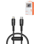 Toocki USB-C to Lightning Fast Charging Cable — 20W, 3 ft, Black