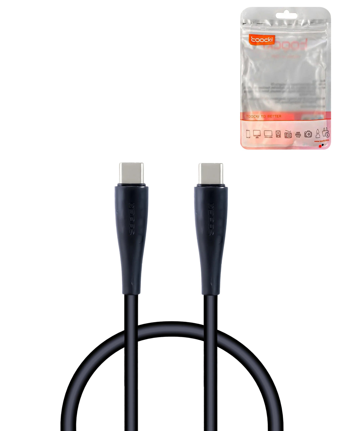 Toocki USB-C to USB-C Honeycomb Fast Charging Cable — 100W, 3 ft, Blue