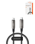 Toocki USB-C to USB-C Braided Fast Charging Cable — 240W, 3 ft