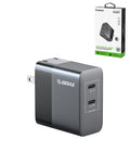Esoulk Dual USB-C Wall Charger — 45W, Black