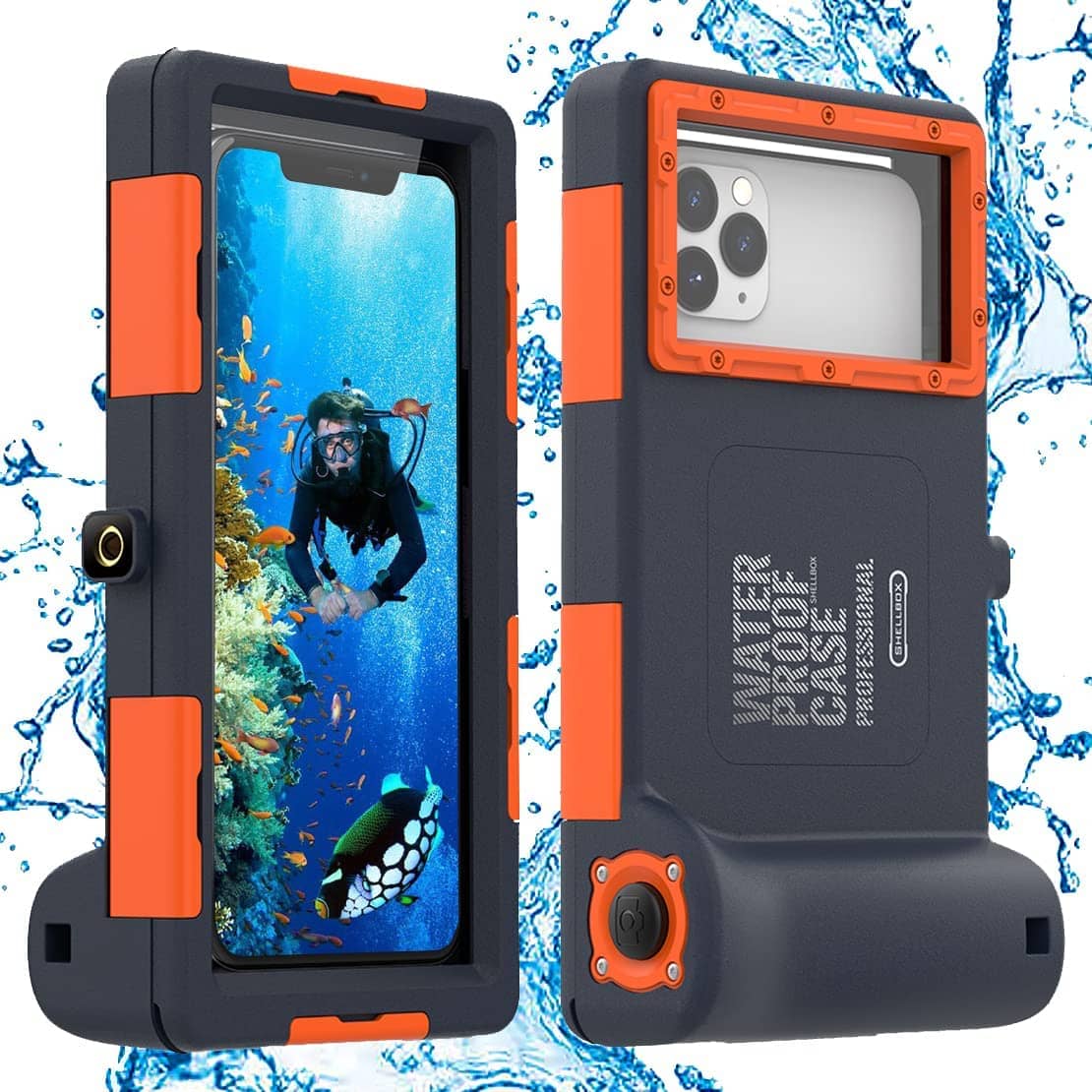 Shellbox 15 m Waterproof Diving Case for iPhone / Samsung — QSK-1