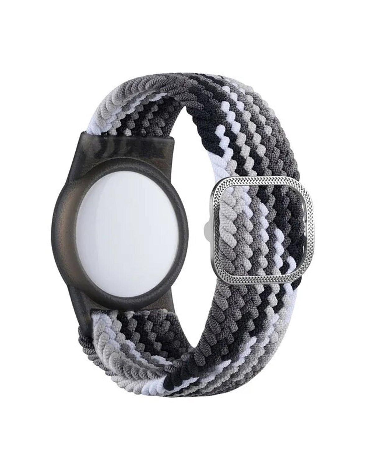 AirTag Wristband Nylon Watch Band — Colorful Black