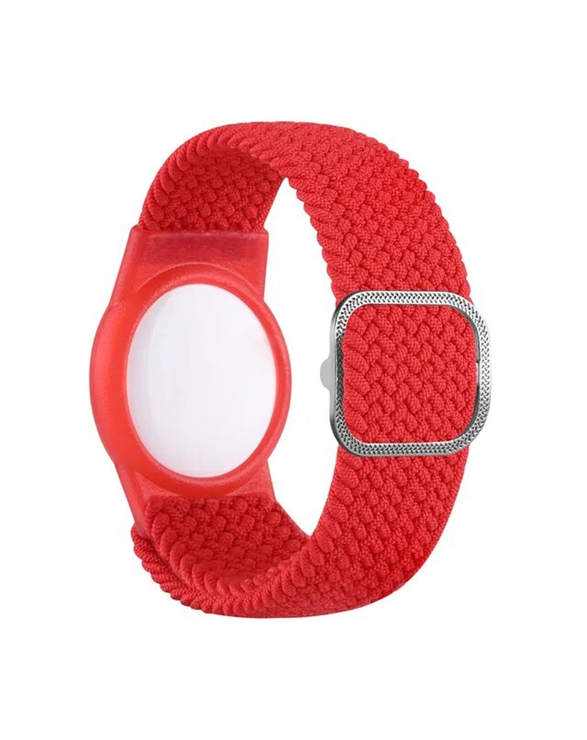 AirTag Wristband Nylon Watch Band — Red