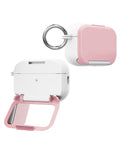 Creative Makeup Mirror Stand Holder Case for AirPods 4 / 5 — Pink