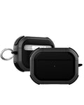 AirPods Pro 3 Rugged Armor with Keychain Case — Black