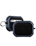 AirPods Pro 3 Rugged Armor with Keychain Case — Dark Blue