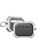 AirPods Pro 3 Rugged Armor with Keychain Case — White