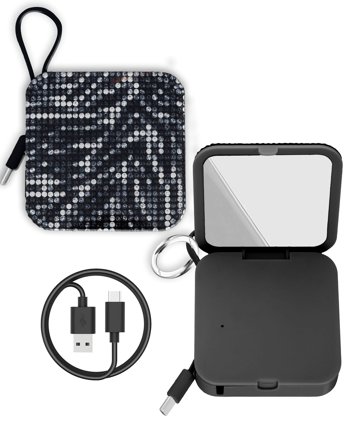 Bytech Whimsy Bling Power Bank — 4,000mAh, Black