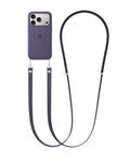 Crossbody Phone Lanyard with Adjustable Neck Strap — 3.6 ft, Dark Purple