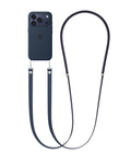 Crossbody Phone Lanyard with Adjustable Neck Strap — 3.6 ft, Navy
