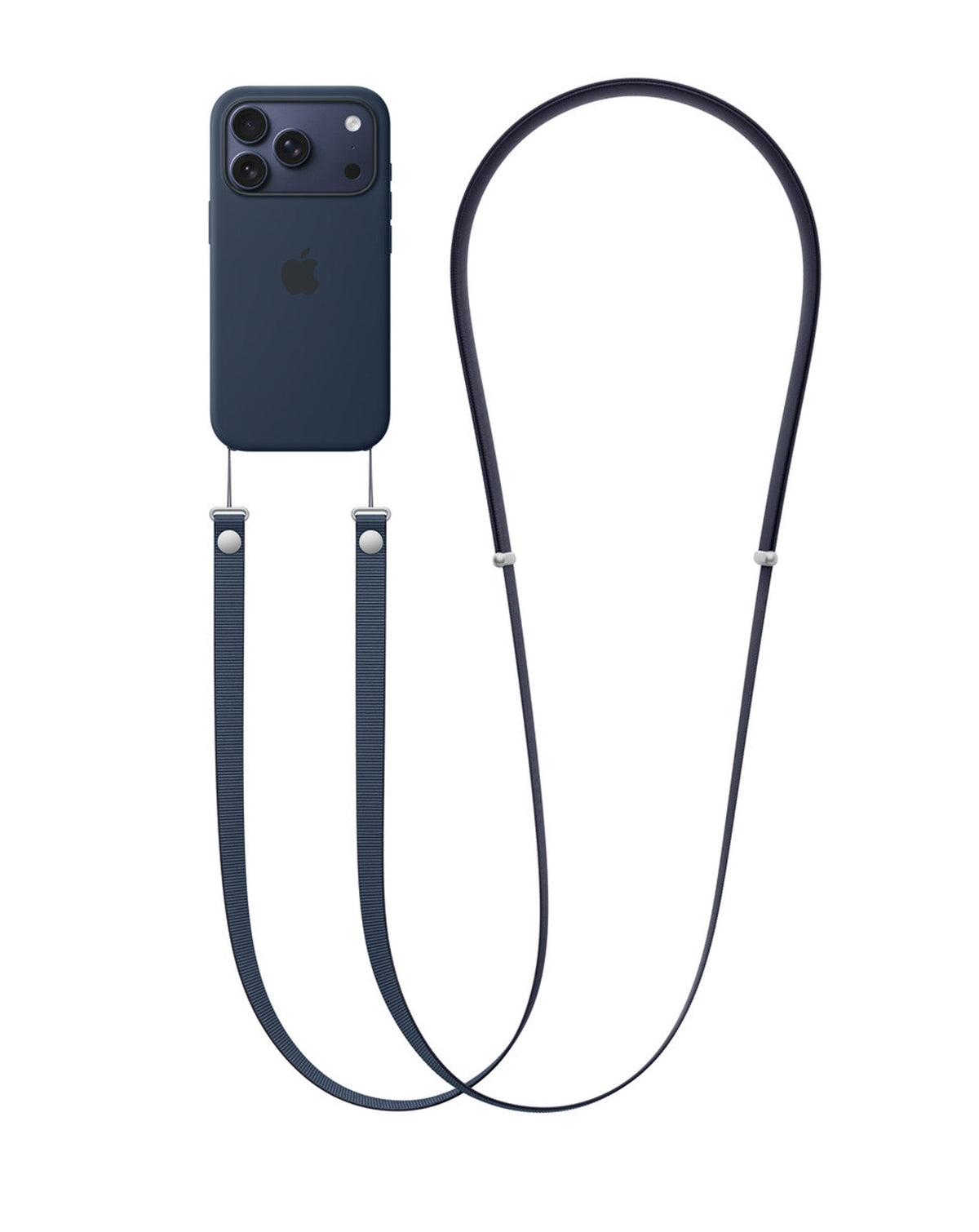 Crossbody Phone Lanyard with Adjustable Neck Strap — 3.6 ft, Navy