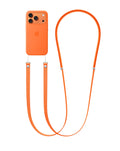 Crossbody Phone Lanyard with Adjustable Neck Strap — 3.6 ft, Orange
