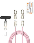 LDNIO LC22C 2-in-1 Lanyard Charging Cable — 65W, 1 ft, Pink