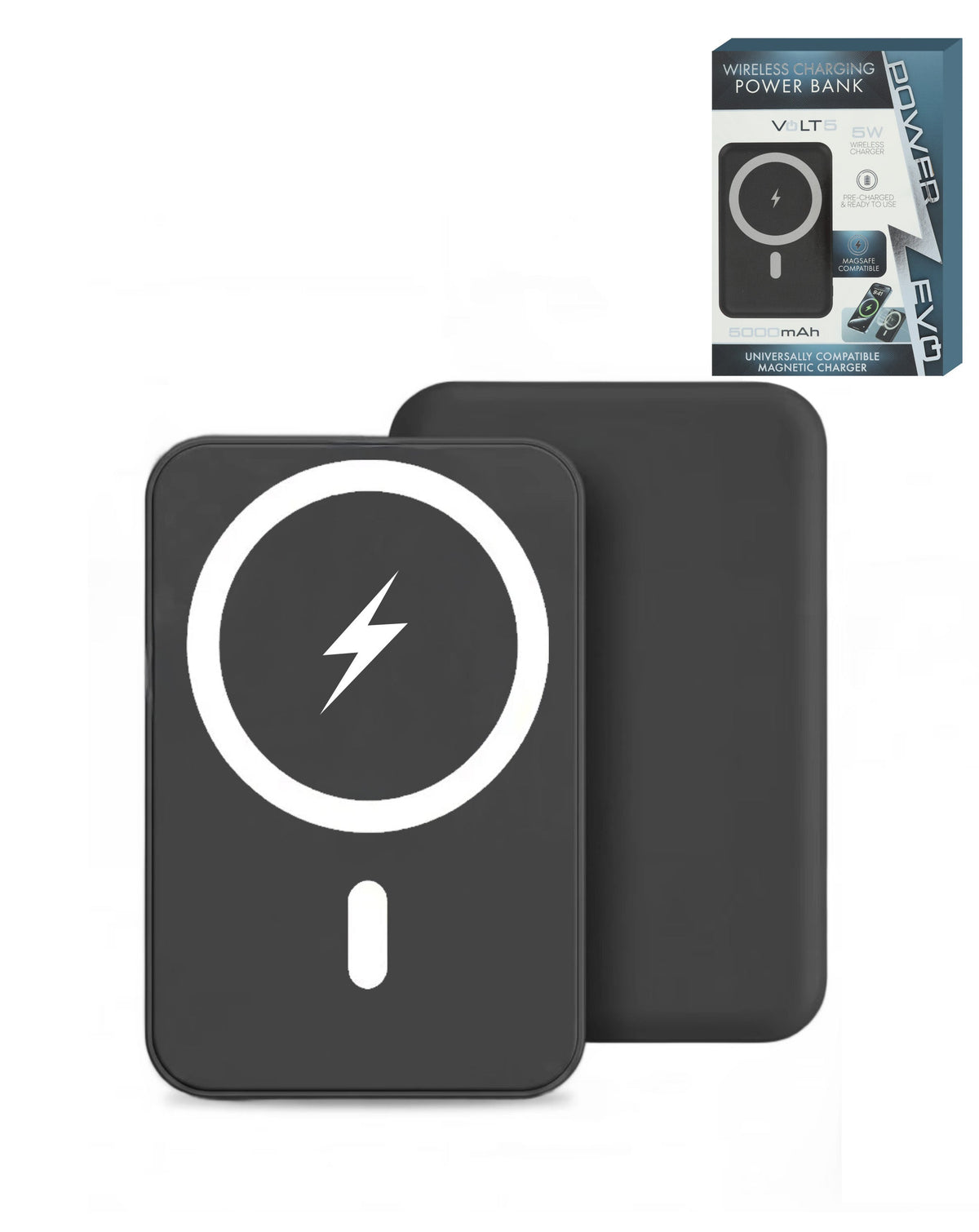 MagSafe Wireless Power Bank — 5,000mAh, Black