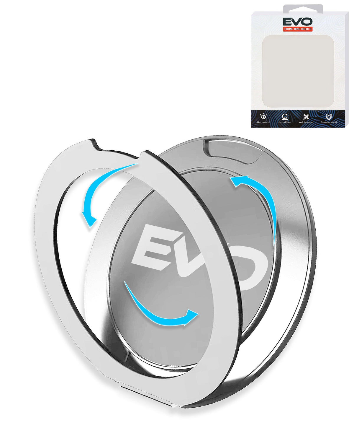 EVO Universal Phone Bracket MagSafe Ring Holder — White