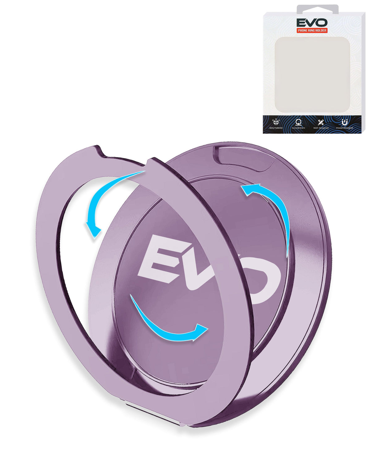 EVO Universal Phone Bracket MagSafe Ring Holder — Lilac