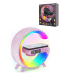 G Table Lamp with Wireless Charging & Bluetooth Speaker — 10W, Pink