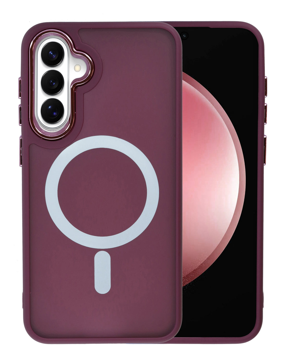 Magnetic Wireless Charging Case for Galaxy S26 FE — Cherry