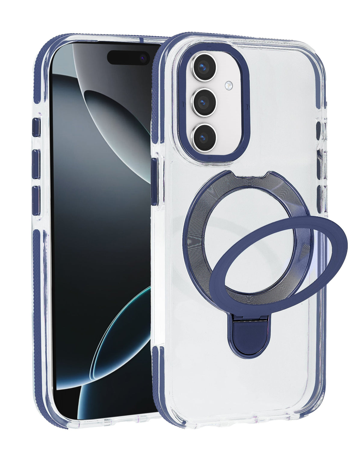 Magnetic Circle Stand with MagSafe Case for Galaxy S26 FE — Blue