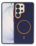 Magnetic Leather Soft Case for Galaxy S26 Ultra — Wayne Blue & Orange