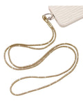 Crystal Neck Lanyard Keychain — Gold