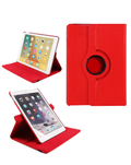 Universal 10" 360° Rotating Leather Case — Red