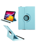 Universal 8" 360° Rotating Leather Case — Light Blue