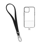 Silicone Braided Wrist Lanyard — 0.4 ft, Black