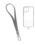 Silicone Braided Wrist Lanyard — 0.4 ft, Dark Gray