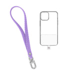 Silicone Braided Wrist Lanyard — 0.4 ft, Lilac