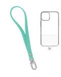 Silicone Braided Wrist Lanyard — Mint Green