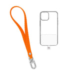 Silicone Braided Wrist Lanyard — 0.4 ft, Orange