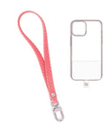 Silicone Braided Wrist Lanyard — 0.4 ft, Pink