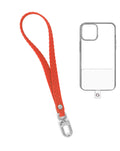 Silicone Braided Wrist Lanyard — 0.4 ft, Red