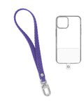 Silicone Braided Wrist Lanyard — 0.4 ft, Violet
