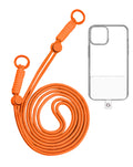 Adjustable Braided Phone Lanyard — 3.6 ft, Orange